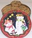 Gourmet Food : Scott's Cakes 1 lb. Chocolate Chip Cookies in a Seasons Greetings Tin