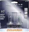Sylvania H7 ST SilverStar High Performance Halogen Headlight Bulb, (Pack of 2)