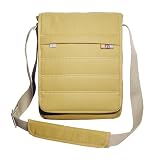 Padded Vertical Mobile Messenger Bag (Mustard) to Protect the Acer Aspire One D250 10.1 Netbook