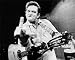 Johnny Cash (Middle Finger) Glossy Music Photo Photograph Print - 8x10