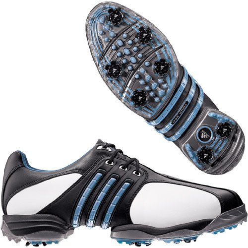 adidas Tour 360 II - White / Dark Beige / Black Golf Shoes Picture