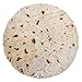 mermaker Novelty Burritos Throw Blanket, Realistic Burritos Round Blanket, Soft Fleece Tortilla Blanket for Kids or Adults (71