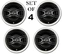 Yamaha Natural Sound Custom Easy-to-install In-Ceiling 3-Way 100 watts Speaker (Set of 4) with Dual Tweeters & 6-1/2" Woofer for Large Room or 2 Smaller Rooms