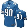 Detroit Lions Ndamukong Suh Nike Blue Youth Game Jersey