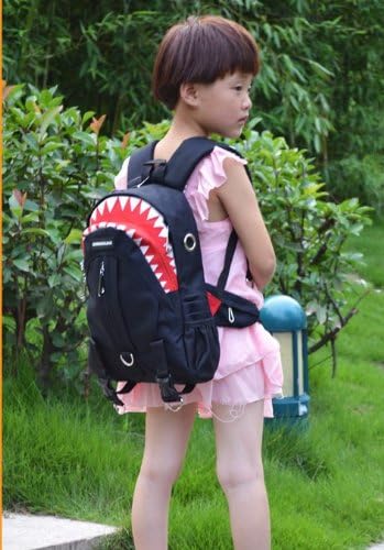 AIDUODUO School Gift Weatherproof Child Daypack Shark (Black)