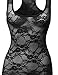 MBE Women's Floral Sheer Lace Racerback Top