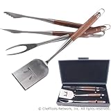 Outdoor Living : Outset QL00 Curtis Lloyd 3-Piece Barbecue Tool Set