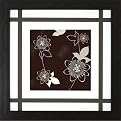 Brown Floral Patterns B Wall Art - 18x18"