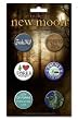 The Twilight Saga: New Moon - Merchandise (6 Piece Button Set - The City Of Forks) (Size: 1" Each)