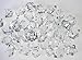 Gift Square Décor 1 pound Clear Acrylic Ice Rocks for Vase Fillers or Table Scatter