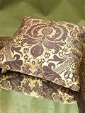 CHARTER CLUB Metallic Silk Decorative Pillow, Gold & Eggplant