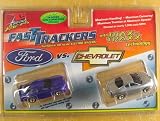 Life Like 9865 Fast Trackers Ford Vs. Chevrolet HO Scale Slot Car Twin Pack