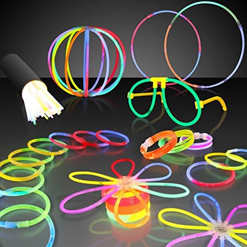 Two-Pack of 200 Premium Glow Stick 8" Bracelets Party Pack