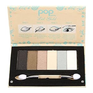 Pop Beauty Lid Gold 8 Eye Shadow Pallet Compact