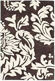 3'6 x 5'6 Rectangular Safavieh SOH831A-4 Brown/Ivory Color Hand Tufted Indian Soho Collection Rug