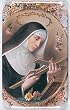 Religious Magnet - Saint Rita Cascia - 1and 3/4"x2and3/4" - A Cromo NB (Milano, Italy) protected by a mylar film