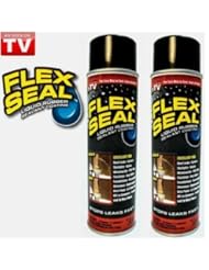 Flex Seal 14-Ounce As Seen on TV Liquid Rubber Sealant in a Can, Black (2 Pack Special)