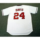 CHILI DAVIS California Angels Majestic Cooperstown Throwback Home Baseball Jersey at Majestic