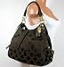 NEW AUTHENTIC COACH MIA OP ART SATEEN LARGE MAGGIE HOBO BAG (Brown/Mahogany