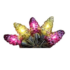 Kurt Adler Miniature Glass Pine Cone Lights