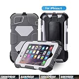 Iphone 6 Case,Aceguarder Iphone 6 Case /Iphone 6 Plus Case Armor Defender Hybrid Heavy Duty Hard Cover Shockproof Case (Iphone 6, Gray/White) (636472016012)