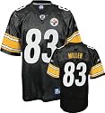 Heath Miller Black Reebok NFL Replica Pittsburgh Steelers Jersey
