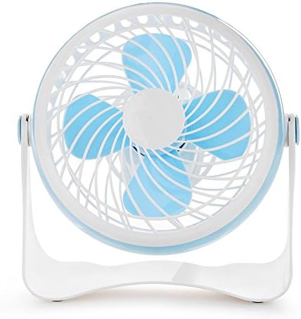 Lovlife F60 Desktop USB Fan, Mini Table Fan for Home and Office (USB Powered, 2 Fan Speeds, Large Airflow, Personal Cooling, Quiet Operation)