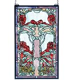 15W X 25H Nouveau Water Lily Window Windows