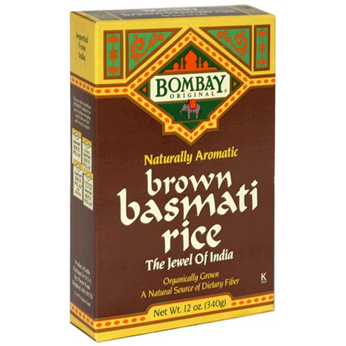 Puran Foods Bombay Original Brown Basmati Rice, 12-Ounce Packages (Pack of 12) by Puran Foods-Bombay