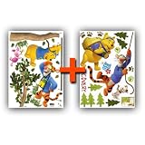 Modern House Winnie the Pooh Swing and Tiger Swing (2 pages) removable Vinyl Mural Art Wall Sticker Decal