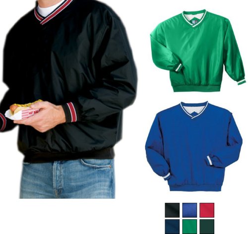 Sport-Tek - V-Neck Wind Shirt with Stripe Trim (JP62)