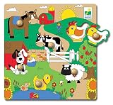 kids and infants educational toys item: Total Toys Listen & Learn, Farm Puzzle