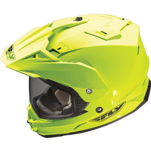 Fly Racing Conquest Full Face Motorcycle Helmet – Hi-Viz/Black, DOT/ECE, Adult XS & SM