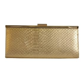 Fish Skin Leather Design, Metal Frame - Evening Bag - Alaska