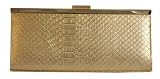 Fish Skin Leather Design, Metal Frame - Evening Bag - Alaska