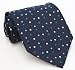 image and picture of Paul Smith Navy Dotted Pattern Silk Necktie 73