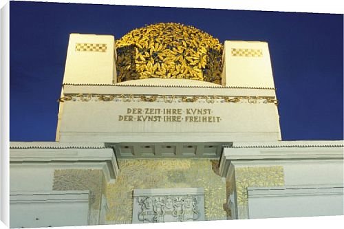 Canvas Prints of Detail of the exterior of the dome of the art nouveau Secession building, from Robert Harding