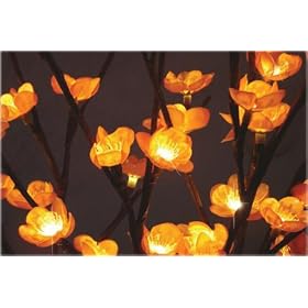 Branch Lights Handmade Illuminated Amber Plum Tree Floral Lights