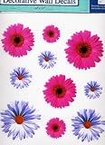 Pink & Purple Daisy Gerbera Vinyl Removable Wall Decals