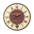 Lewes Wall Clock - Aged Maroon (31.5" dia.)
