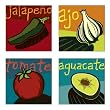 Cocina Fresca Group Wall Art Set of 4
