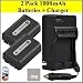 Sony CyberShot DSC-HX1 DSC-HX100V DSC-HX200V HDR-TG5V Digital Camera Battery And Charger Kit Includes Qty 2 NP-FH50 Batteries + Battery Charger + LCD Screen Protectors + Micro Fiber Cleaning Cloth