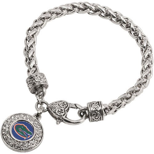 Florida Gators Ladies Heart Clasp Bracelet