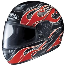 HJC CS-R1 Inferno Full Face Motorcycle Helmet MC-1 Black/Red/White Small S 196-912