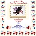 Eagle Cakes - Cake Art Image & Sugars Do-It-Yourself Pkg. 1 SAVE $3.01