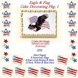 Eagle Cakes - Cake Art Image & Sugars Do-It-Yourself Pkg. 1 SAVE $3.01