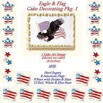 Eagle Cakes - Cake Art Image & Sugars Do-It-Yourself Pkg. 1 - 26 Pieces Total