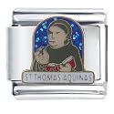 St Thomas Aquinas Religious Italian Charms Bracelet Link