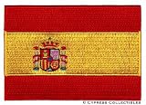 Spain Flag Embroidered Patch Spanish Iron-On National Emblem