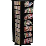 Buy A Really BIG Black Finish CD DVD VHS Storage Spinner Rack by SpinKeeper